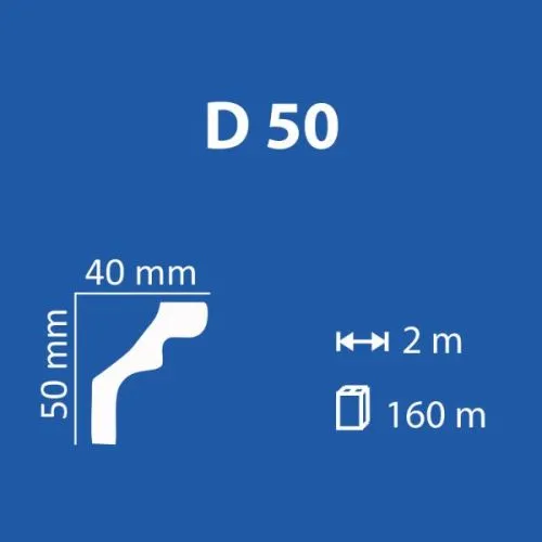 XPS stiropor lajsna D50