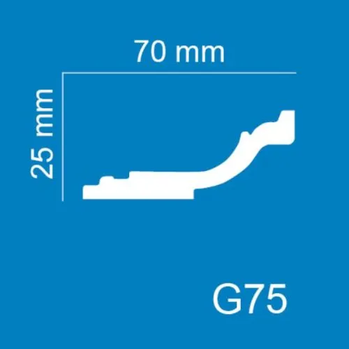 XPS stiropor lajsna G75