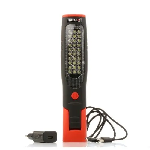 Yato led lampa 30+7 led 140 lm usb li-ion 2000 mah