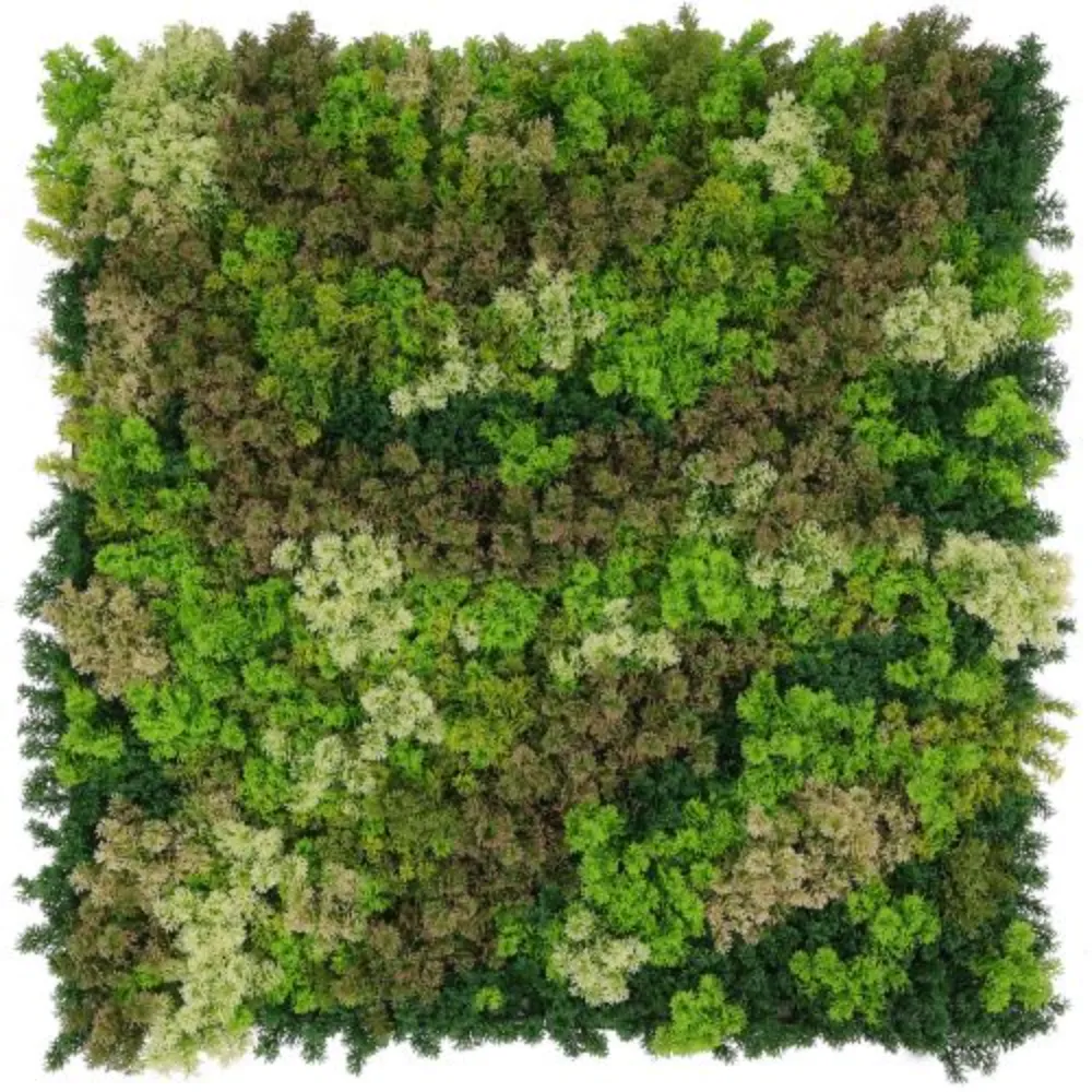 Zeleni zid mahovina mix boja 100x100cm