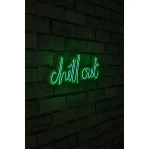 Zidna dekoracija Chill Out, zelena