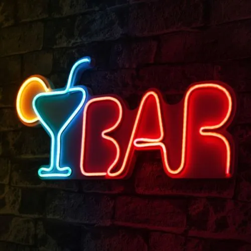Zidna dekoracija LED bar 50x23x3cm
