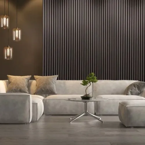 Zidne drvene letvice Grey, 1,63m2, 270x60,5x2,1cm