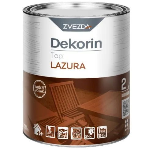Zvezda Dekorin Top lazura orah Nº4 0,75l