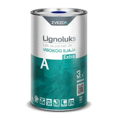 Zvezda Lignoluks lak za parket 2K sjaj Extra A 3l