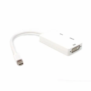 3G (73989) adapter Lightning mini Display Port (muški) na HDMI (ženski),VGA (ženski),DVI (ženski) beli