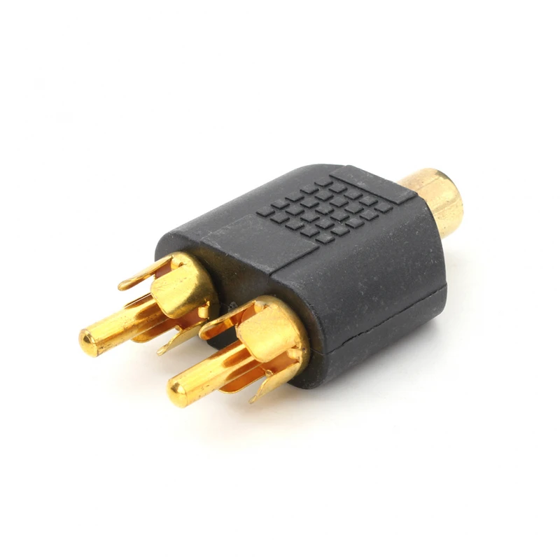 3G (85467) adapter činč (ženski) na 2xčinč (muški) crni