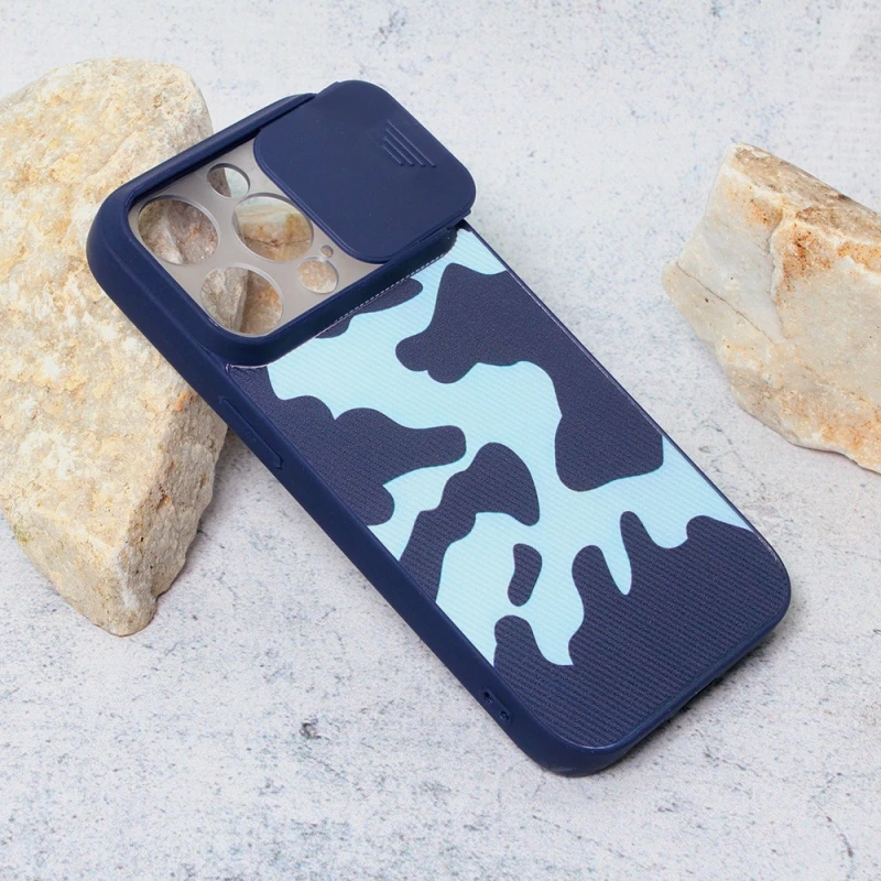 3G Camera Army tamno plava zaštitna maska za telefon iPhone 14 Pro 6.1
