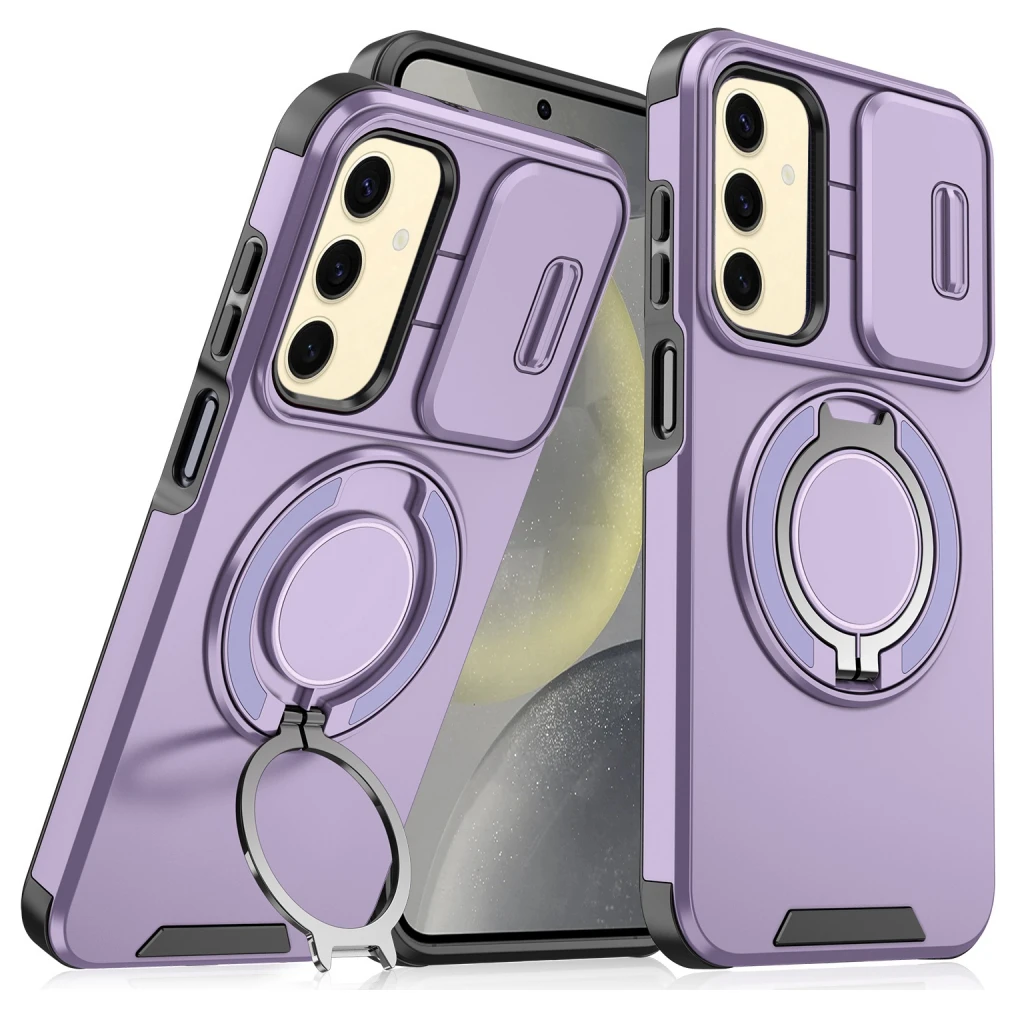 3G CamShield Ring stand za Samsung Galaxy A26 5G ljubičasta futrola za telefon