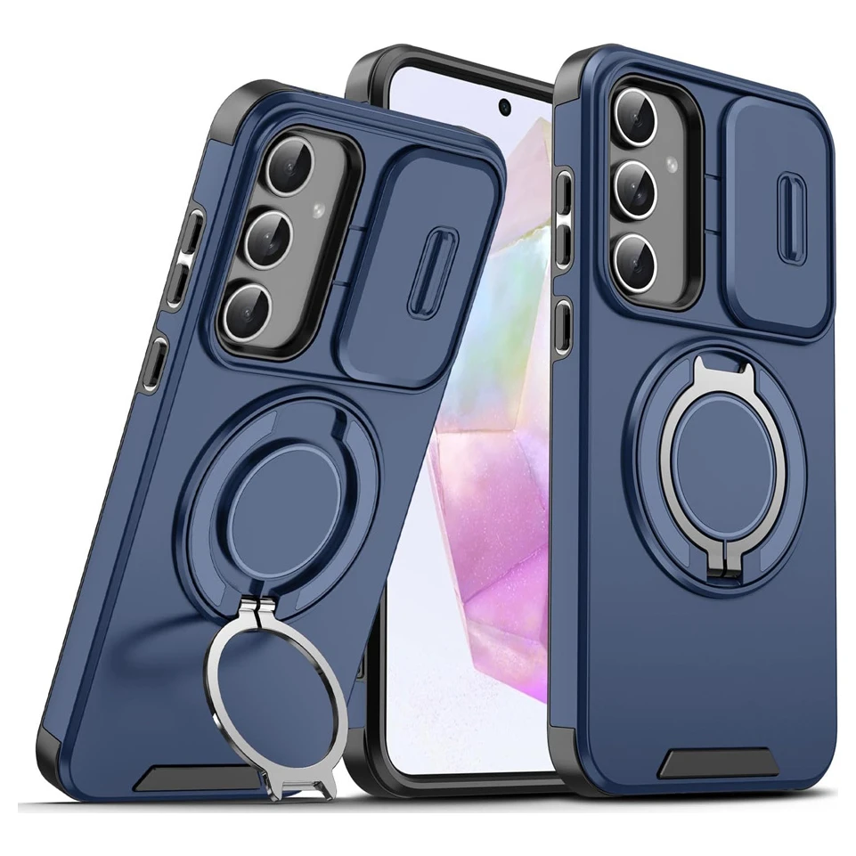 3G CamShield Ring stand za Samsung Galaxy A36/A56 5G plava futrola za telefon