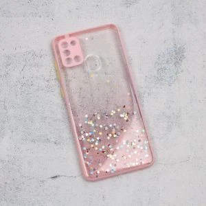 3G Frame Glitter zaštitna maska za telefon Samsung A217F Galaxy A21s roze