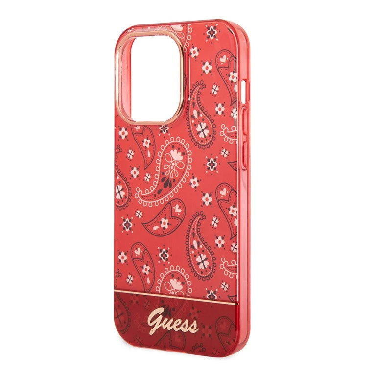 3G Guess Hc IML Electro Cam Raisley crvena zaštitna maska za telefon iPhone 14 Pro 6.1
