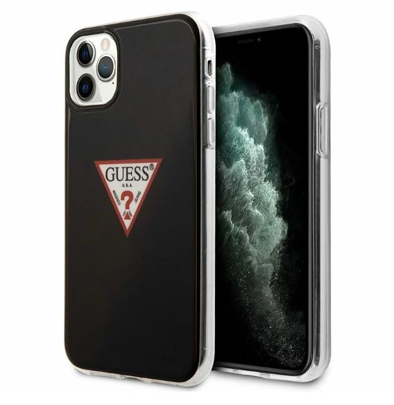 3G Guess Hc PC/TPU Triangle Logo crna zaštitna maska iPhone 11 Pro 5.8