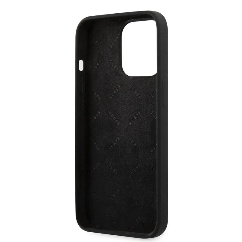 3G Guess Hc Silicone (GUHCP13LLS4GGBK) crna zaštitna maska za iPhone 13 Pro 6.1