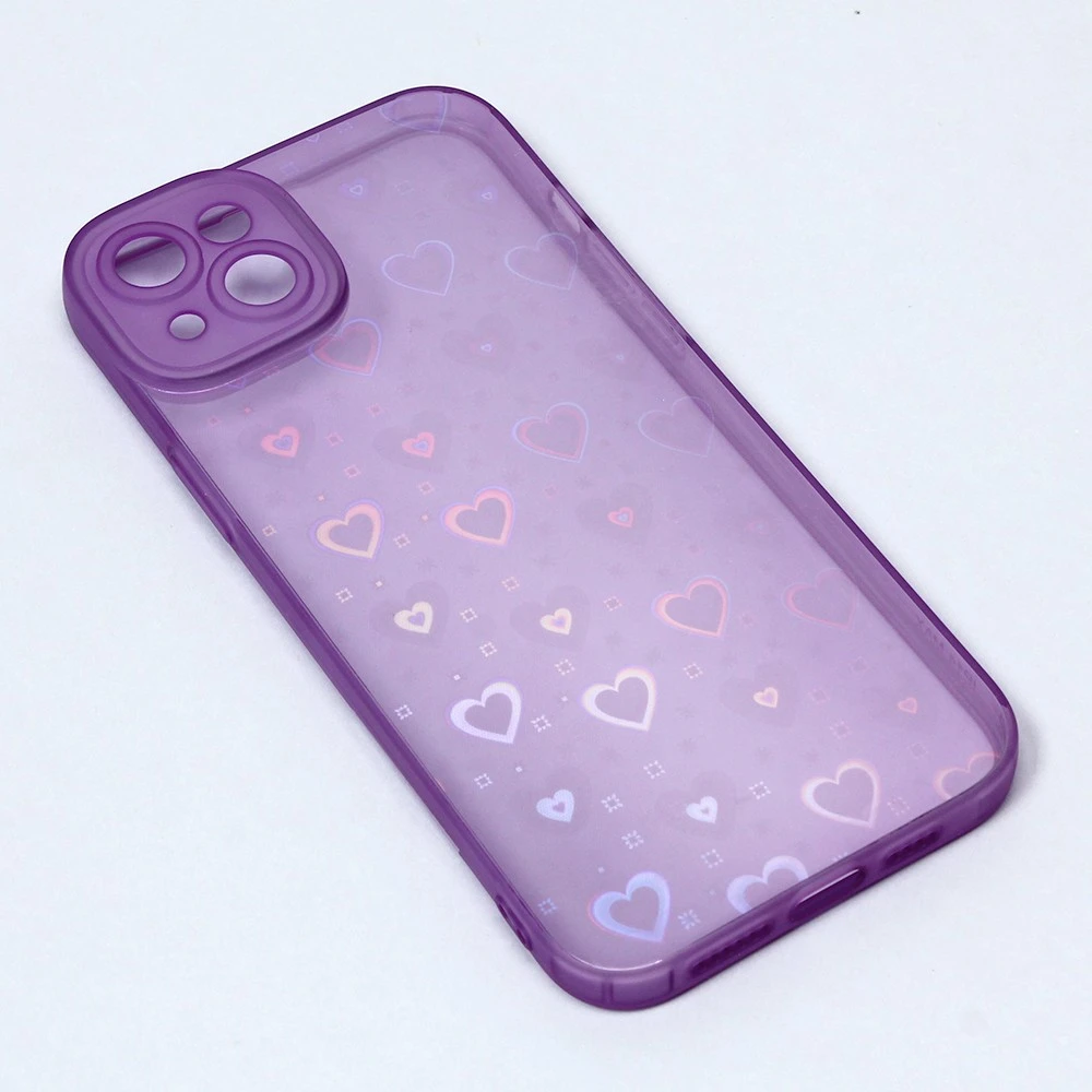 3G Heart Color IMD (1121728) zaštitna maska za telefon 14 Plus 6.7" ljubičasta