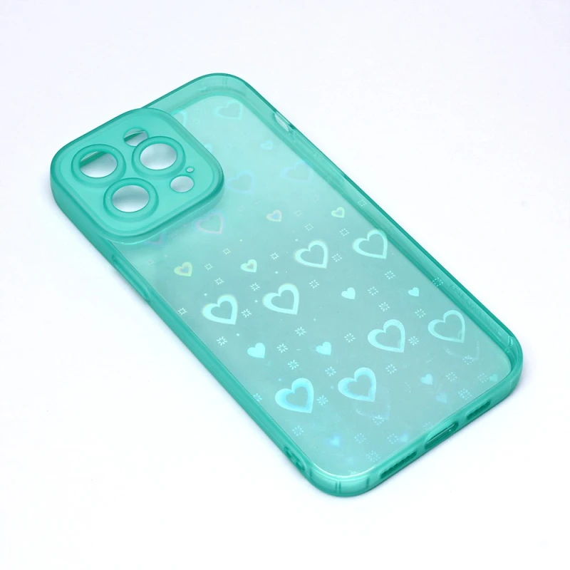 3G Heart Color IMD mint zaštitna maska za mobilni iPhone 14 Pro Max 6.7