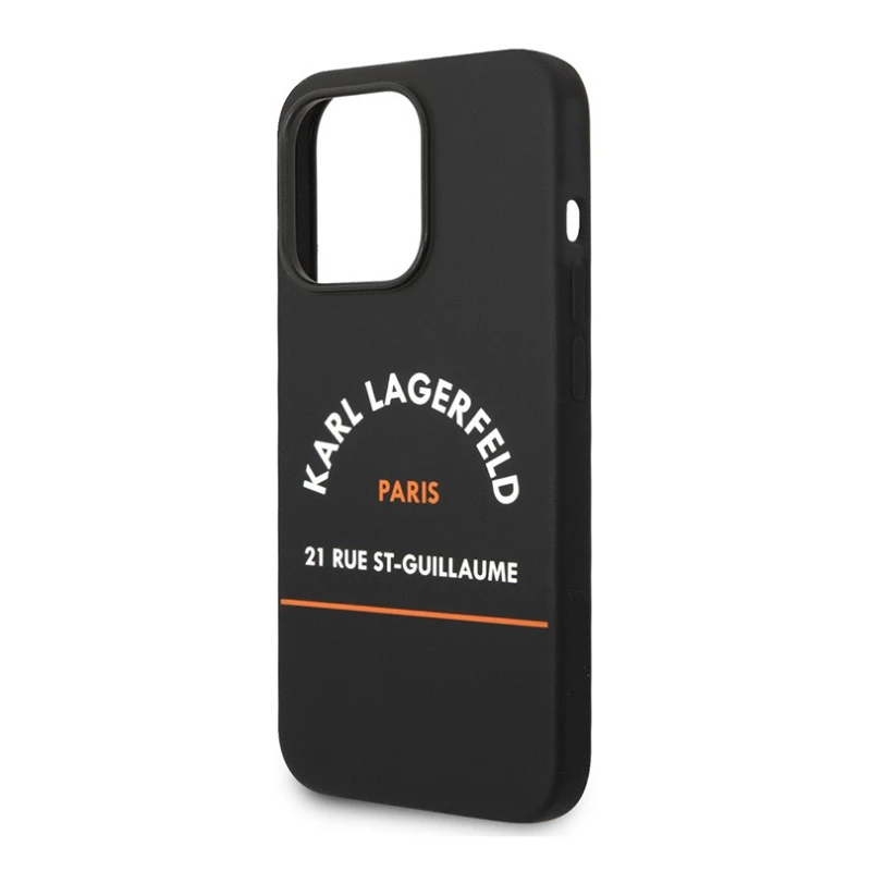 3G Karl Lagerfeld Hc Silicone RSG crna zaštitna maska za telefon iPhone 14 Plus 6.7
