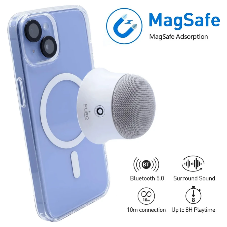 3G PURO MagSafe bluetooth zvučnik beli