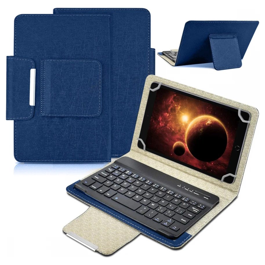 3G Torbica sa Bluetooth Tastaturom Leather za Tablet 11" Univerzalna plava