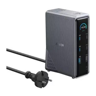 Anker Prime docking stanica 14u1 160W Dual Display siva