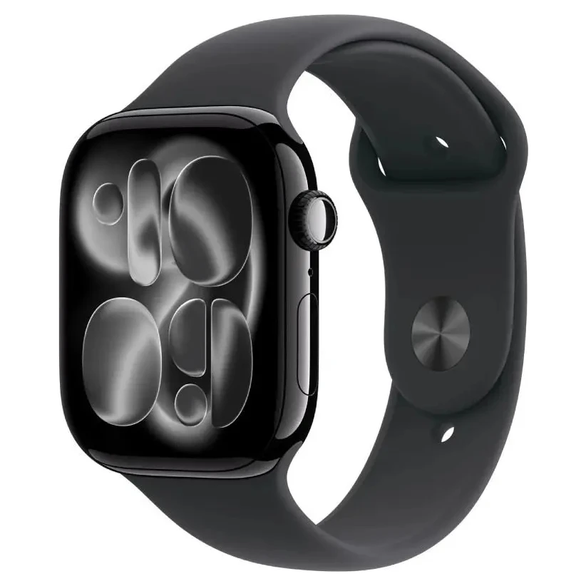 Apple Watch S11 (MEUX4RK/A) GPS 46mm Jet Black Aluminium Case with Black Sport Band - M/L