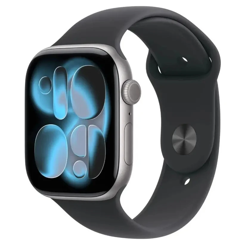Apple Watch S11 (MEV44RK/A) GPS 46mm Space Grey Aluminium Case with Black Sport Band - M/L