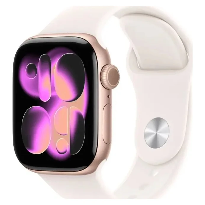 Apple Watch S11 (MEV74RK/A) GPS 46mm Rose Gold Aluminium Case with Light Blush Sport Band - M/L