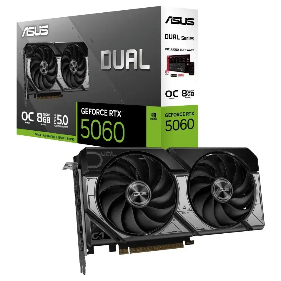 Asus DUAL RTX 5060 (DUAL-RTX5060-O8G) grafička kartica 8GB GDDR7 128bit crna