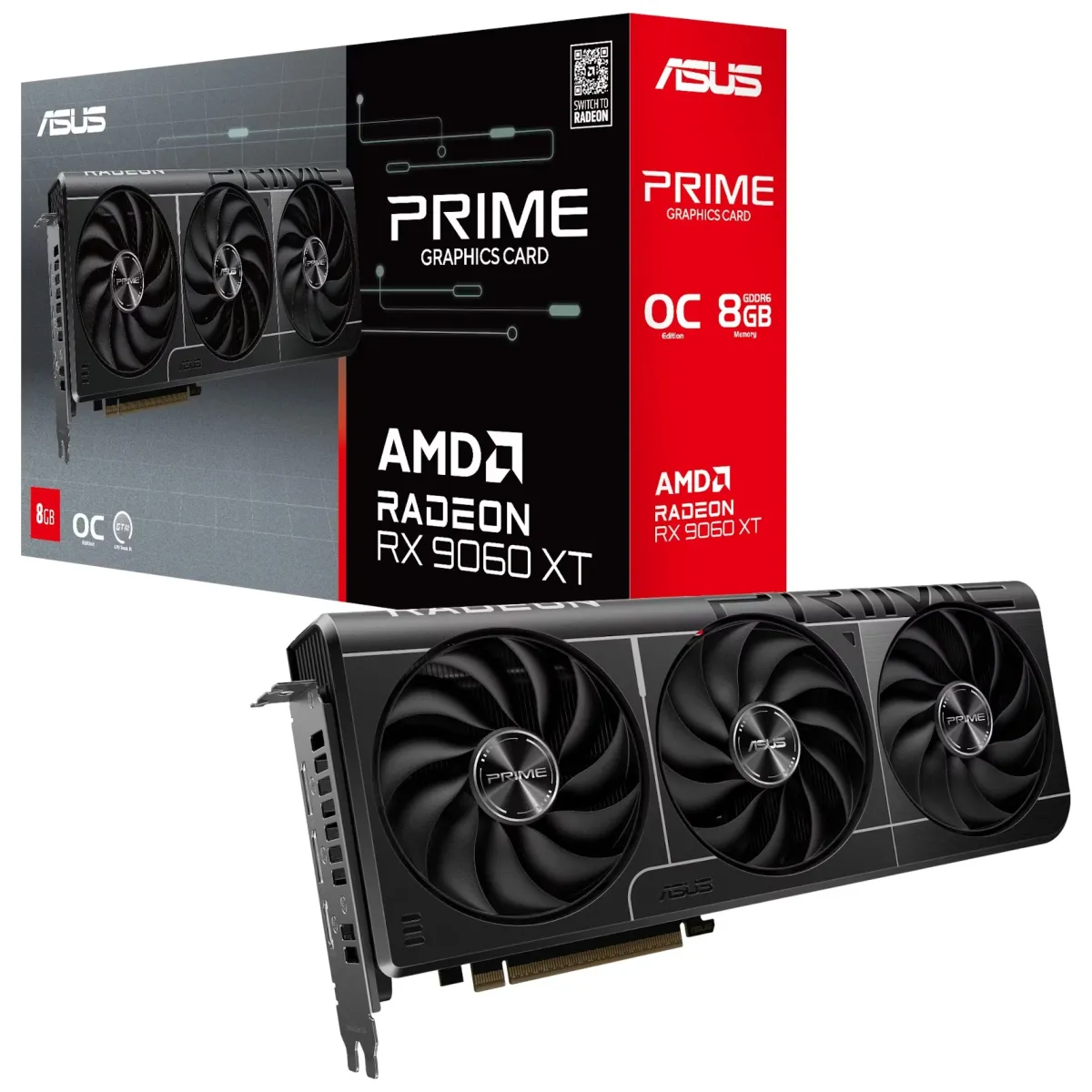 Asus PRIME-RX9060XT-O8G grafička kartica 8GB GDDR6 128 bit crna
