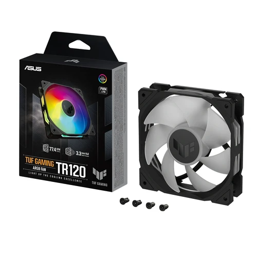 Asus TUF GAMING TR120 (90DA0090-B09000) ARGB BLACK EDITION ventilator 120mm crni