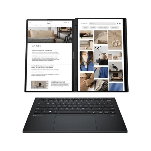 Asus Zenbook 14 DUO OLED UX8406CA-PZ185X 2u1 laptop Intel Core Ultra 7 255H 14" 3K OLED touch 32GB 1TB SSD Intel Arc 140T Win11 Pro YU sivi