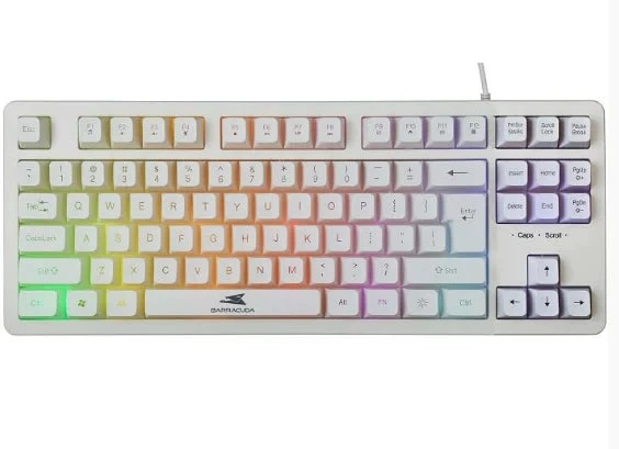 Baracuda BGK 01114 KRILL gejmerska tastatura bela