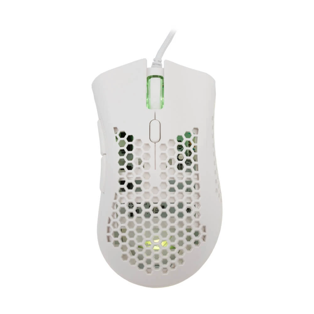 Baracuda BGM 032 CORAL 12800 dpi RGB gejmerski optički miš beli