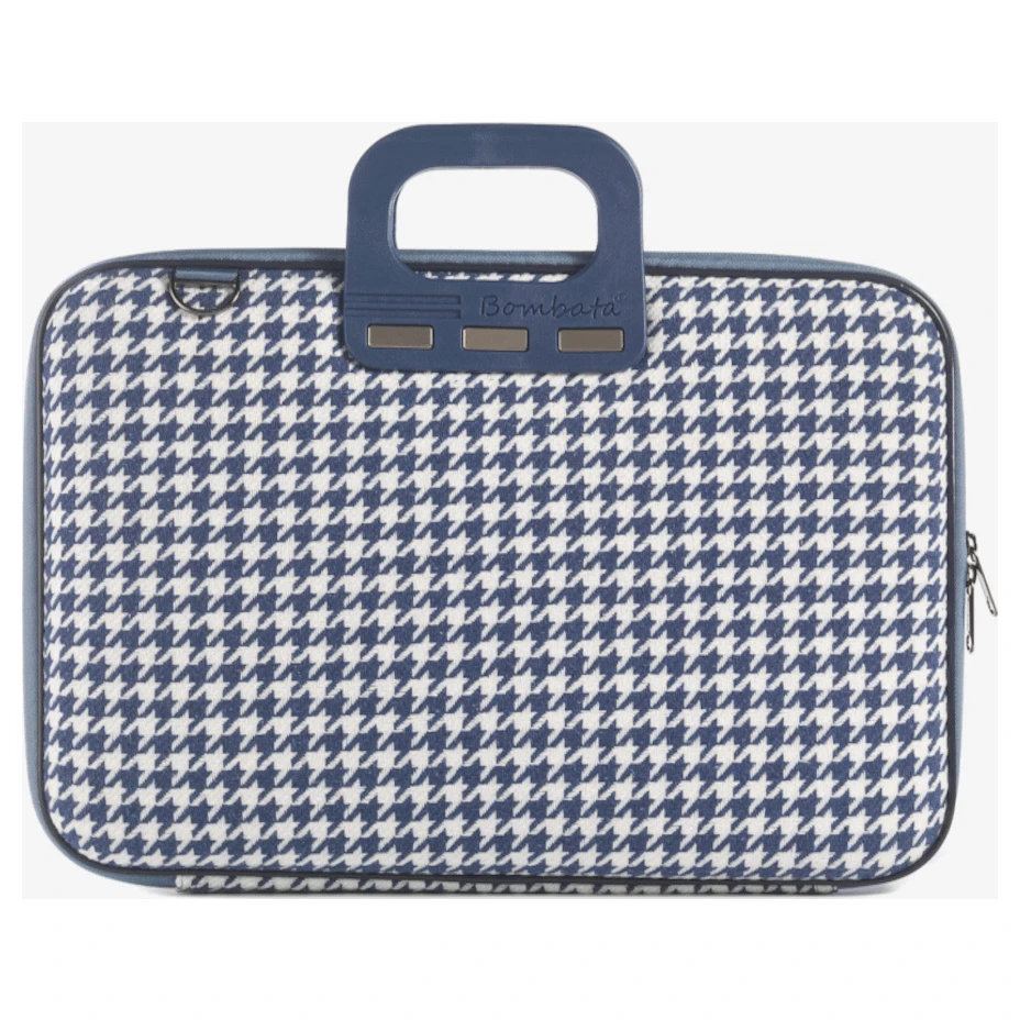 Bombata Pied de Poule torba za laptop 15.6" tamnoplava