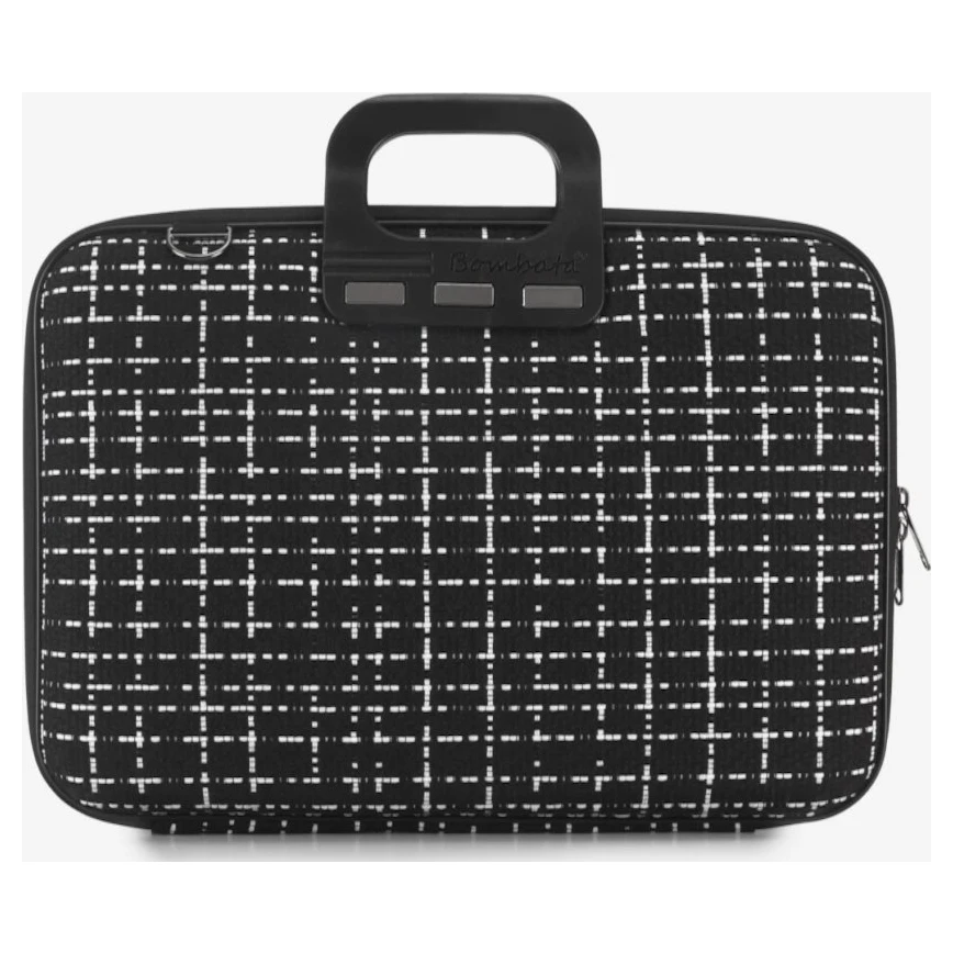 Bombata Tweed torba za laptop 15.6" crna