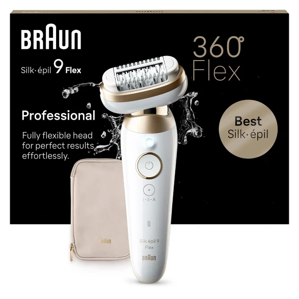 Braun Silk Epil 9 Flex 9-011 3D zlatno beli epilator