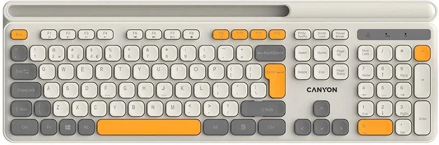 Canyon HKB-W03 US bežična gejmerska tastatura bež