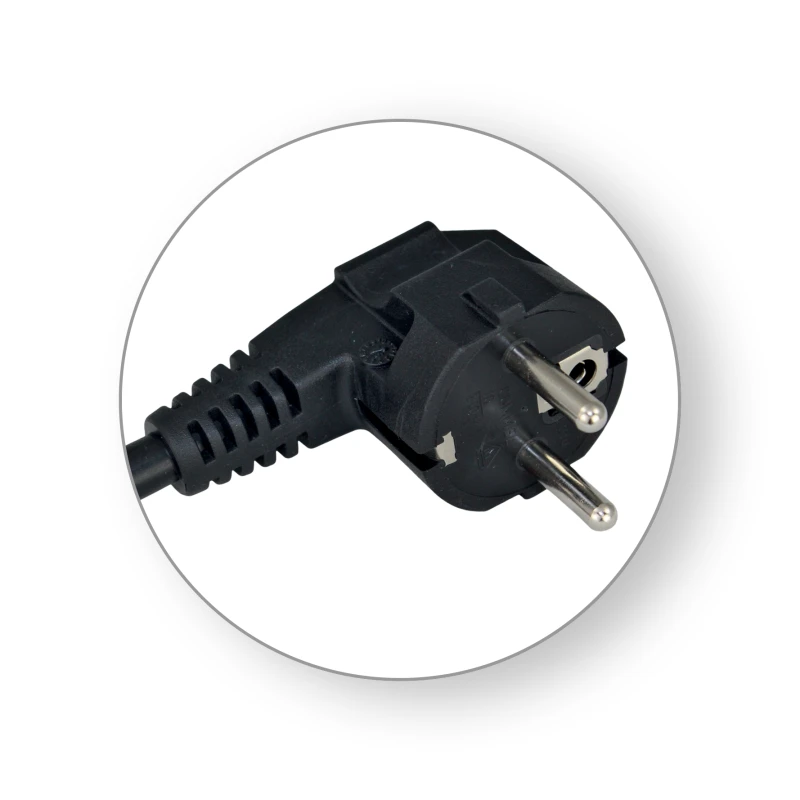 Commel c0639m priključni strujni kabl 16A 250V 3500W 3m crni