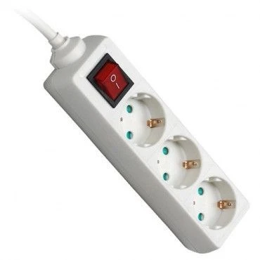 Commel (c0814) beli produžni kabl sa prekidačem 3 utičnice 16A 250V 1.4m