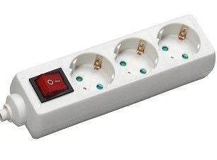 Commel (c0815) beli produžni kabl sa prekidačem 3 utičnice 16A 250V 3m