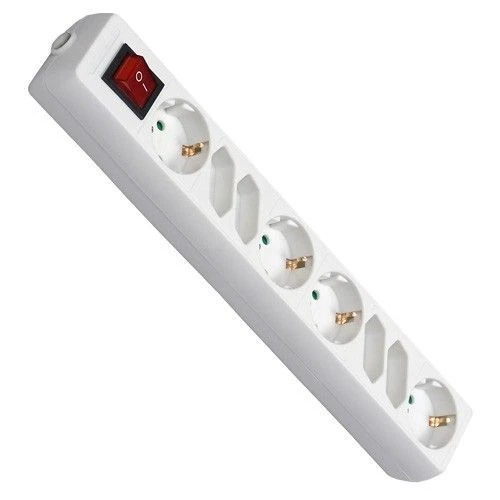 Commel (c0843) beli produžni kabl 8 utičnica (4 euro) 16A 250V 1.4m