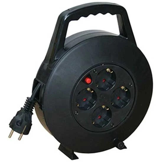 Commel (c0890) produžni kabl sa motalicom 4 utičnice 16A 250V 10m crna