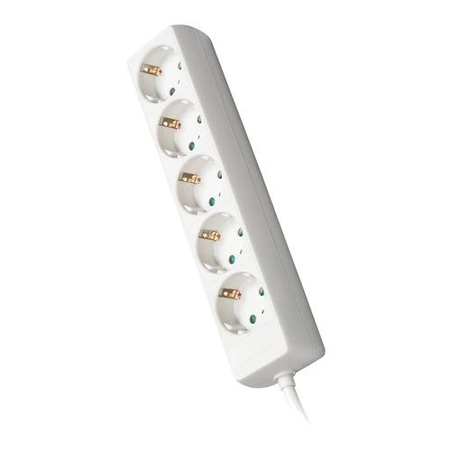 Commel (c232-503) beli produžni kabl 5 utičnica 16A 250V 5m