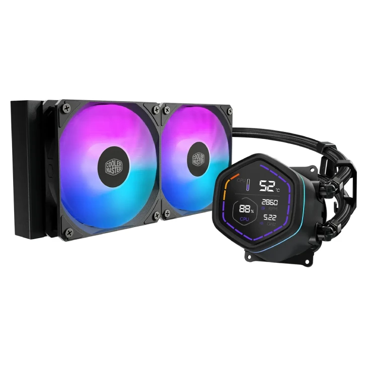 Cooler Master MasterLiquid Core Nex Digital 240 ARGB MLX-D24M-A18PA-RD vodeno hlađenje crno
