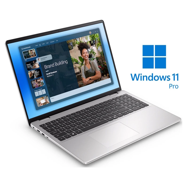 Dell 16 DC16251 (NOT26081) laptop Intel Core 7 150U 16" FHD+ 16GB 512GB SSD Intel Graphics Win11Pro srebrni
