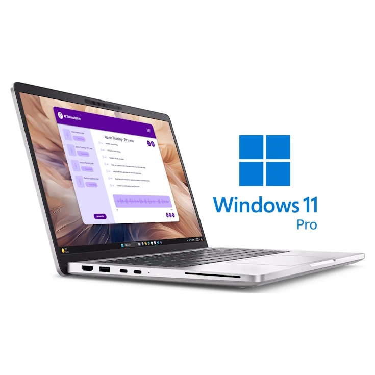 Dell 16 Pro Plus laptop 13.3" FHD+ Intel Core Ultra 7 265U 16GB 512GB SSD Intel Graphics Win11 Pro sivi