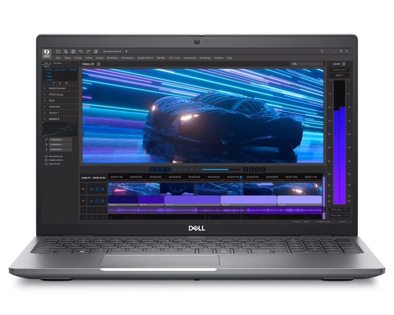 Dell Precision M3591 laptop Intel 16-cores Ultra 7 155H 15.6" FHD 16GB 512GB SSD RTX 1000 Win11 Pro sivi