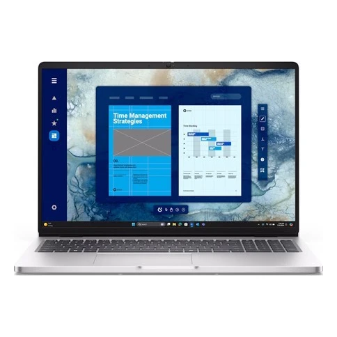 Dell Pro 16 laptop Intel Core 5 120U 16" FHD+ 8GB 512GB SSD Intel Graphics Win11 Pro sivi