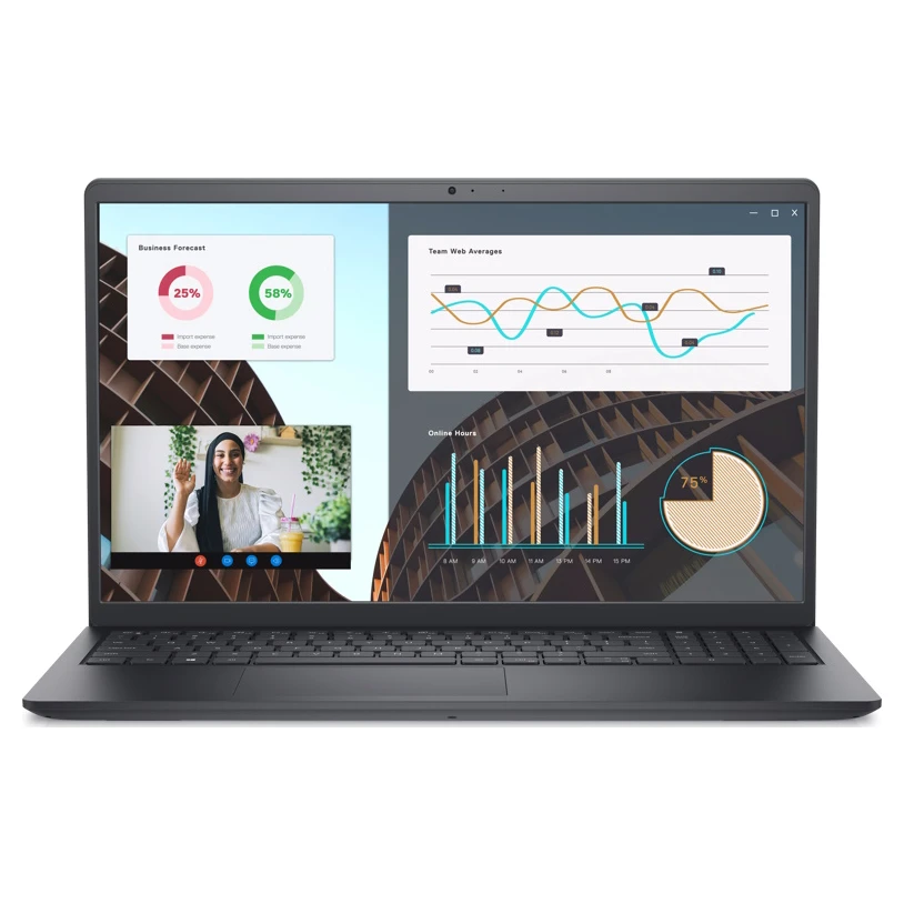 Dell Vostro 3530 laptop Intel Deca Core i7 1355U 15.6" FHD 16GB 512GB SSD Intel Iris Xe Ubuntu YU crni