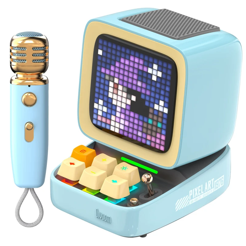 Divoom Ditoo Mic (90100058204) plavi bluetooth zvučnik sa mikrofonom